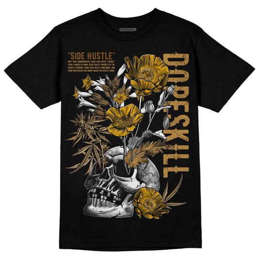 Jordan 13 Wheat 2023 DopeSkill T-Shirt Side Hustle Graphic Streetwear - Black