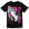 Jordan 4 GS “Hyper Violet” DopeSkill T-Shirt Trust God Graphic Streetwear - Black