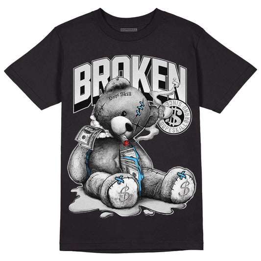 Dunk Low ‘Pure Platinum’ DopeSkill T-Shirt Sick Bear Graphic Streetwear - Black