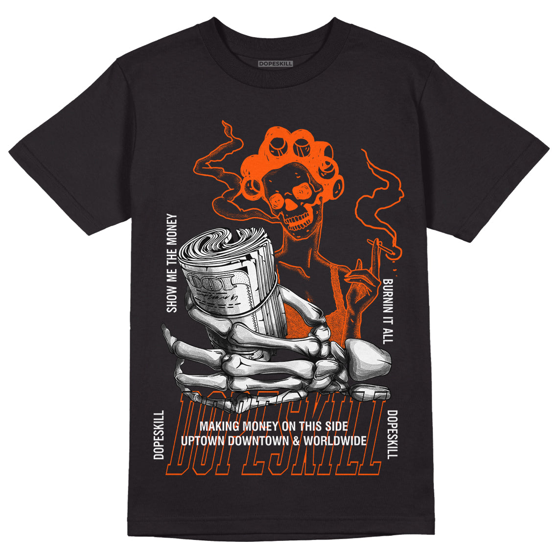 MSCHF Super Normal 2 Orange Milk DopeSkill T-Shirt Show Me The Money Graphic Streetwear - black