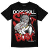 Jordan 14 "Black/White" DopeSkill T-Shirt Stay It Busy Graphic Streetwear - Black