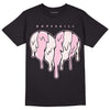 Dunk Low LX Pink Foam DopeSkill T-Shirt Slime Drip Heart Graphic Streetwear - Black