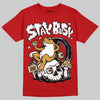Jordan 1 Retro High OG Black Toe Reimagined DopeSkill T-Shirt Stay Busy Graphic Streetwear - Red