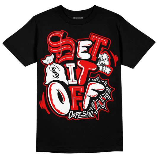 Jordan 12 “Cherry” DopeSkill T-Shirt Set It Off Graphic Streetwear - Black