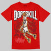 Jordan 11 “Bred Velvet” DopeSkill Red T-shirt Thunder Dunk Graphic Streetwear