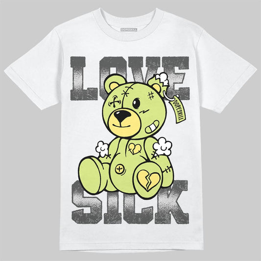 Jordan 4 GS “Light Lemon Twist” DopeSkill T-Shirt Love Sick Graphic Streetwear - White