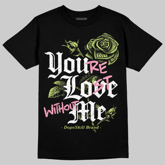 Chase B x Travis Scott x Jordan Jumpman Jack DopeSkill T-Shirt You’re Lost Without Me Graphic Streetwear - black