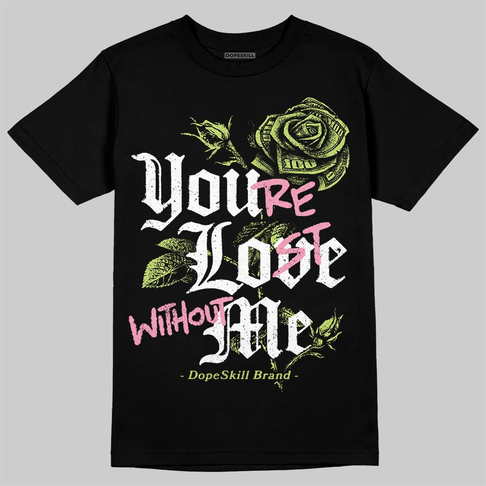 Chase B x Travis Scott x Jordan Jumpman Jack DopeSkill T-Shirt You’re Lost Without Me Graphic Streetwear - black