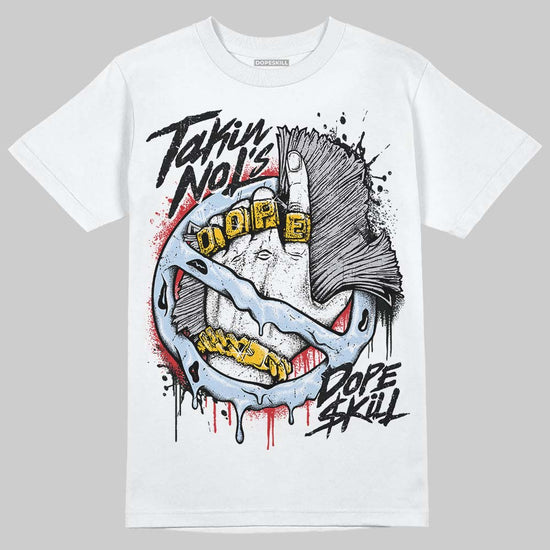 Jordan 5 Retro OG Black Metallic Reimagined DopeSkill T-Shirt Takin No L's Graphic Streetwear - White