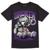 Jordan 12 “Field Purple” DopeSkill T-Shirt Sick Bear Graphic Streetwear - Black