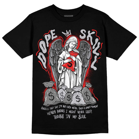 Grey Sneakers DopeSkill T-Shirt Angels Graphic Streetwear - Black