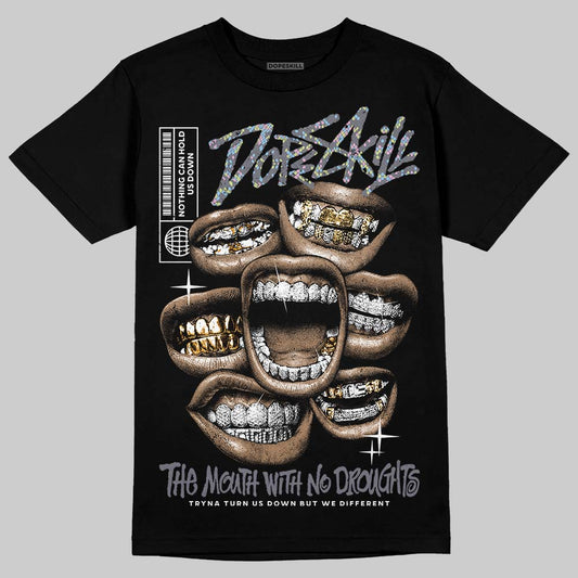 Jordan 11 Low CNY “Year of the Snake” DopeSkill T-Shirt The Mouth With No Droughts Graphic Streetwear - Black