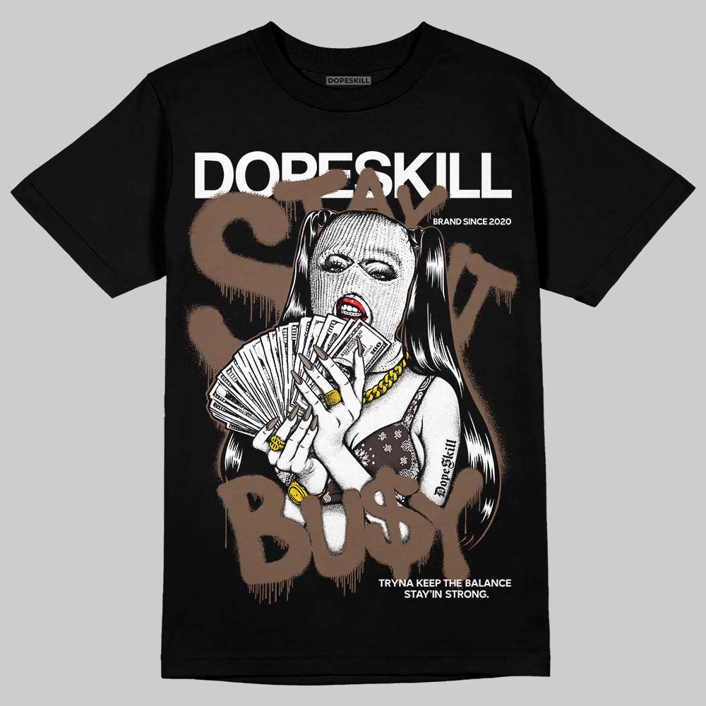 SoleFly x Air Jordan 12 Retro SP 'Cafecito/Baroque Brown' DopeSkill T-Shirt Stay It Busy Graphic Streetwear - Black