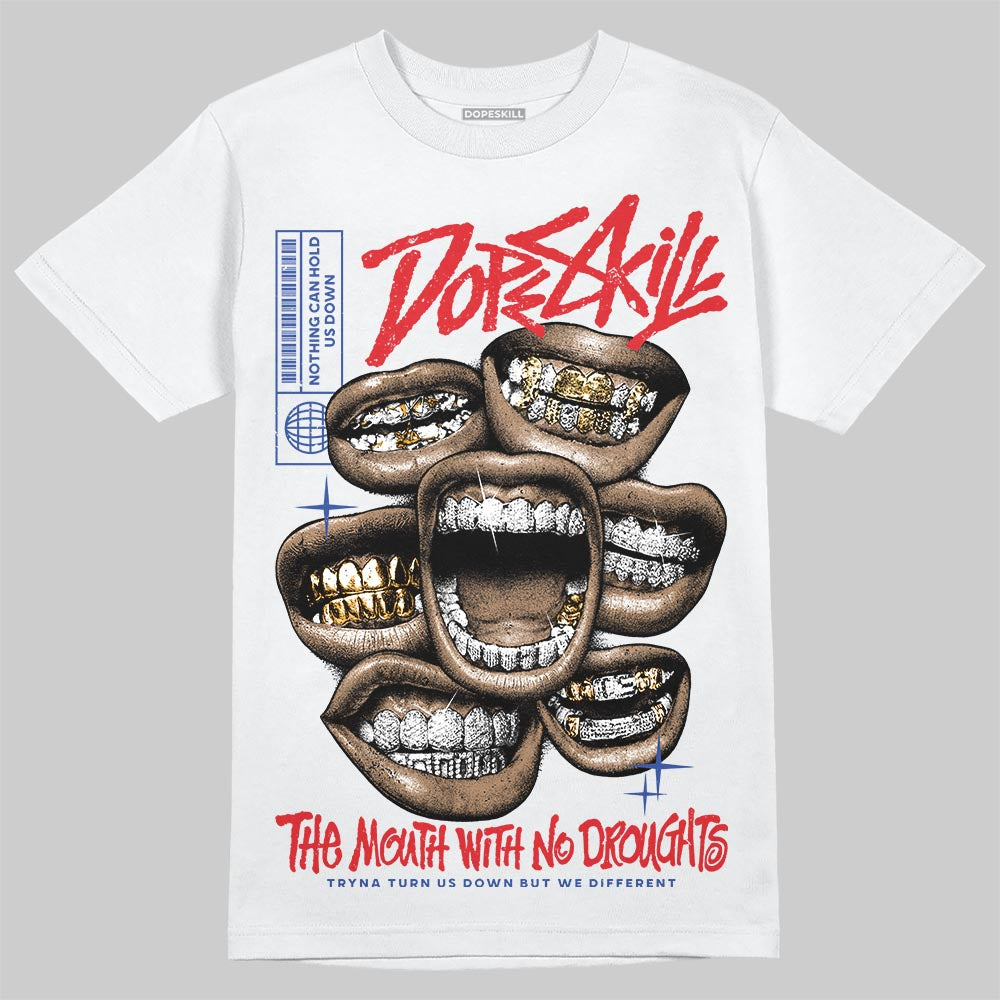 Jordan 3 “Seoul 2.0” DopeSkill T-Shirt The Mouth With No Droughts Graphic Streetwear - White