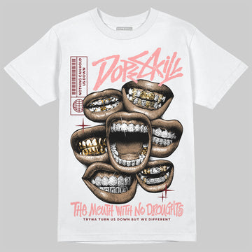 Jordan 3 Retro Valentine's Day Treat Yourself (2025) DopeSkill T-Shirt The Mouth With No Droughts Graphic Streetwear - White