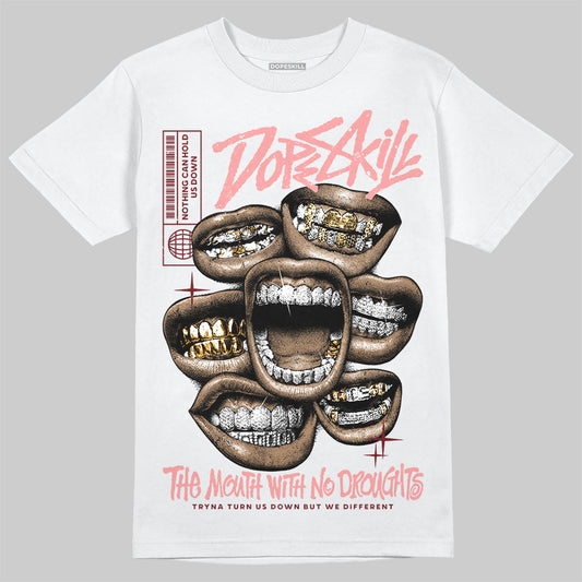 Jordan 3 Retro Valentine's Day Treat Yourself (2025) DopeSkill T-Shirt The Mouth With No Droughts Graphic Streetwear - White