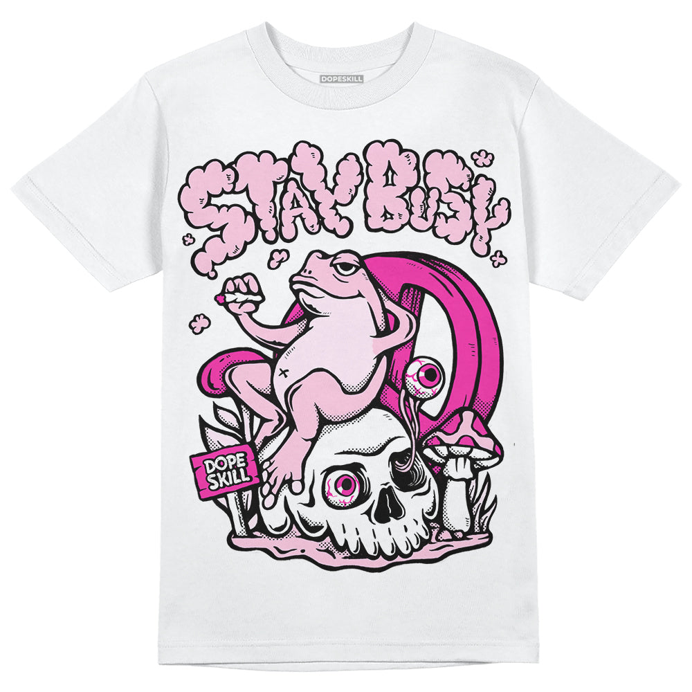 ‘Dunk Low GS 'Triple Pink' DopeSkill T-Shirt Stay Busy Graphic Streetwear - White