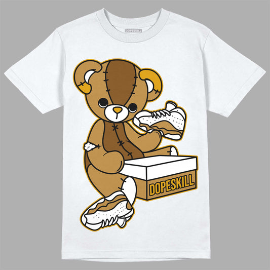 Jordan 13 Wheat 2023 DopeSkill T-Shirt Sneakerhead BEAR Graphic Streetwear - White