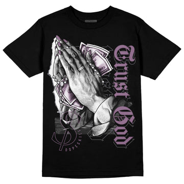 Jordan 2 “Mauve/Off-Noir” DopeSkill T-Shirt Trust God Graphic Streetwear - Black