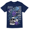 Jordan 5 Midnight Navy DopeSkill Navy T-Shirt Side Hustle Graphic Streetwear
