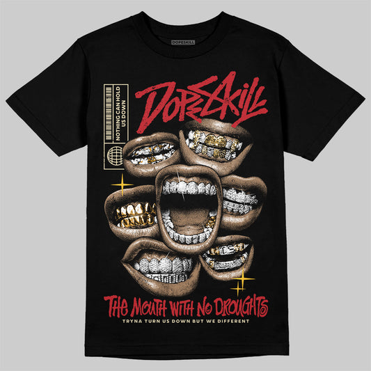 Union LA x Air Jordan 1 High OG “Chicago/Shadow” DopeSkill T-Shirt The Mouth With No Droughts Graphic Streetwear - Black