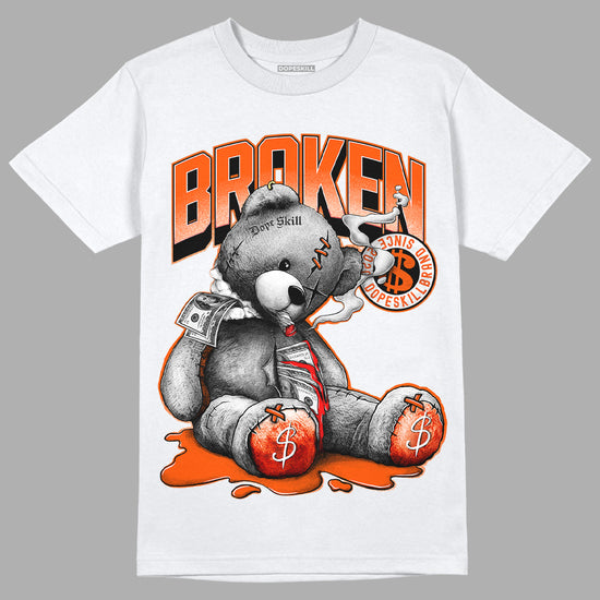 MSCHF Super Normal 2 Orange Milk DopeSkill T-Shirt Sick Bear Graphic Streetwear - White