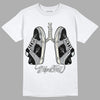 Jordan 1 Retro Low OG Black Cement DopeSkill T-Shirt Breathe Graphic Streetwear - White