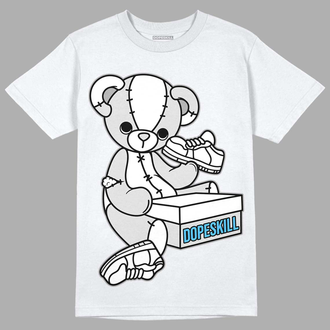 Dunk Low ‘Pure Platinum’ DopeSkill T-Shirt Sneakerhead BEAR Graphic Streetwear - White