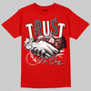 Jordan 11 “Bred Velvet” DopeSkill Red T-shirt Trust No One Graphic Streetwear