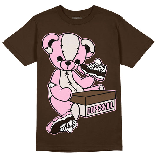 Jordan 11 Retro Neapolitan DopeSkill Velvet Brown T-shirt Sneakerhead BEAR Graphic Streetwear