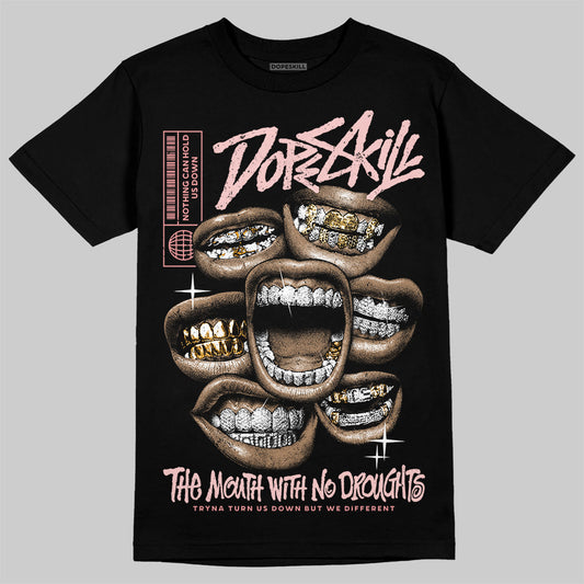 Jordan 3 Retro Valentine's Day Treat Yourself (2025) DopeSkill T-Shirt The Mouth With No Droughts Graphic Streetwear - Black