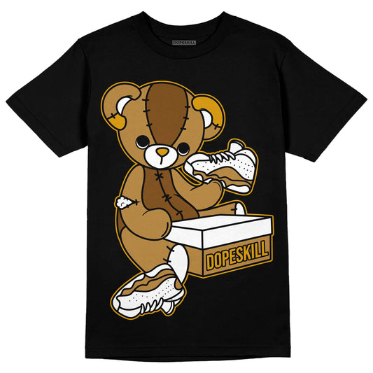 Jordan 13 Wheat 2023 DopeSkill T-Shirt Sneakerhead BEAR Graphic Streetwear - Black