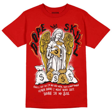 Red Sneakers DopeSkill Red T-shirt Angels Graphic Streetwear