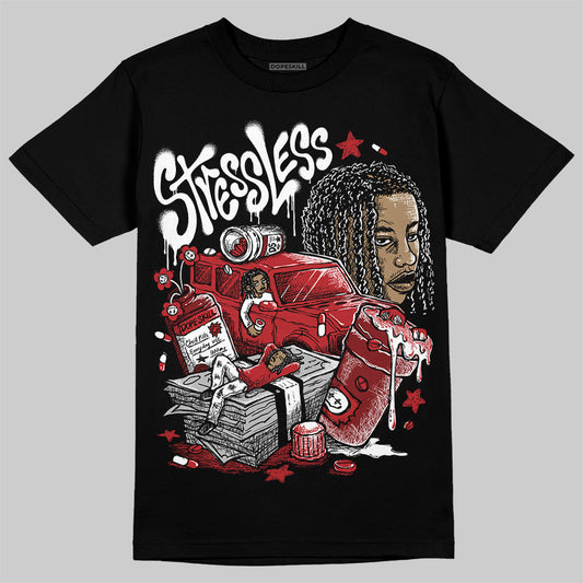 Jordan 12 Retro Flu Game (2025) DopeSkill T-Shirt Stressless Graphic Streetwear - Black