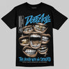 Jordan 1 High OG “UNC” Reimagined DopeSkill T-Shirt The Mouth With No Droughts Graphic Streetwear - Black