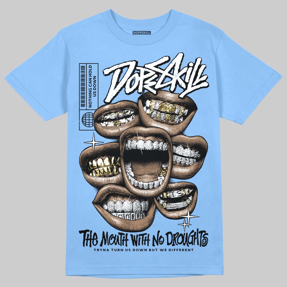 Vans Knu Stack Vintage Satin Dream Blue DopeSkill Blue T-shirt The Mouth With No Droughts Graphic Streetwear