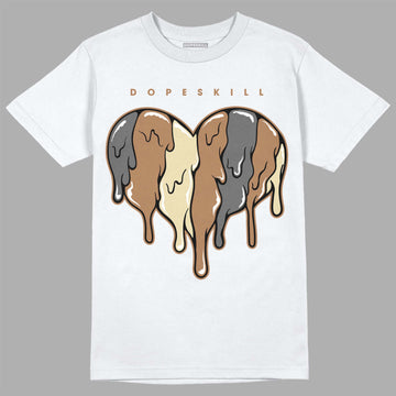 Jordan 6 WMNS Gore-Tex Brown Kelp DopeSkill T-Shirt Slime Drip Heart Graphic Streetwear - WHite