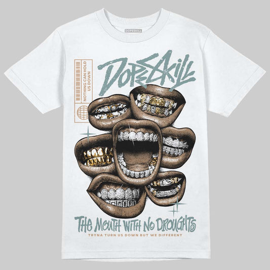 Nike Air Max 1 Low Poly “Adventure” DopeSkill T-Shirt The Mouth With No Droughts Graphic Streetwear - White