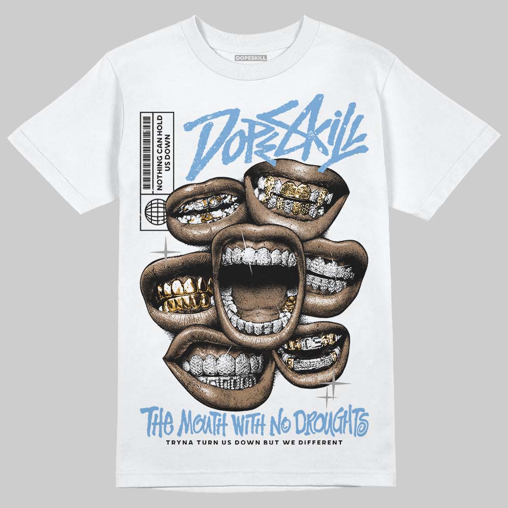 Jordan 12 Retro 'Melo' DopeSkill T-Shirt The Mouth With No Droughts Graphic Streetwear - White