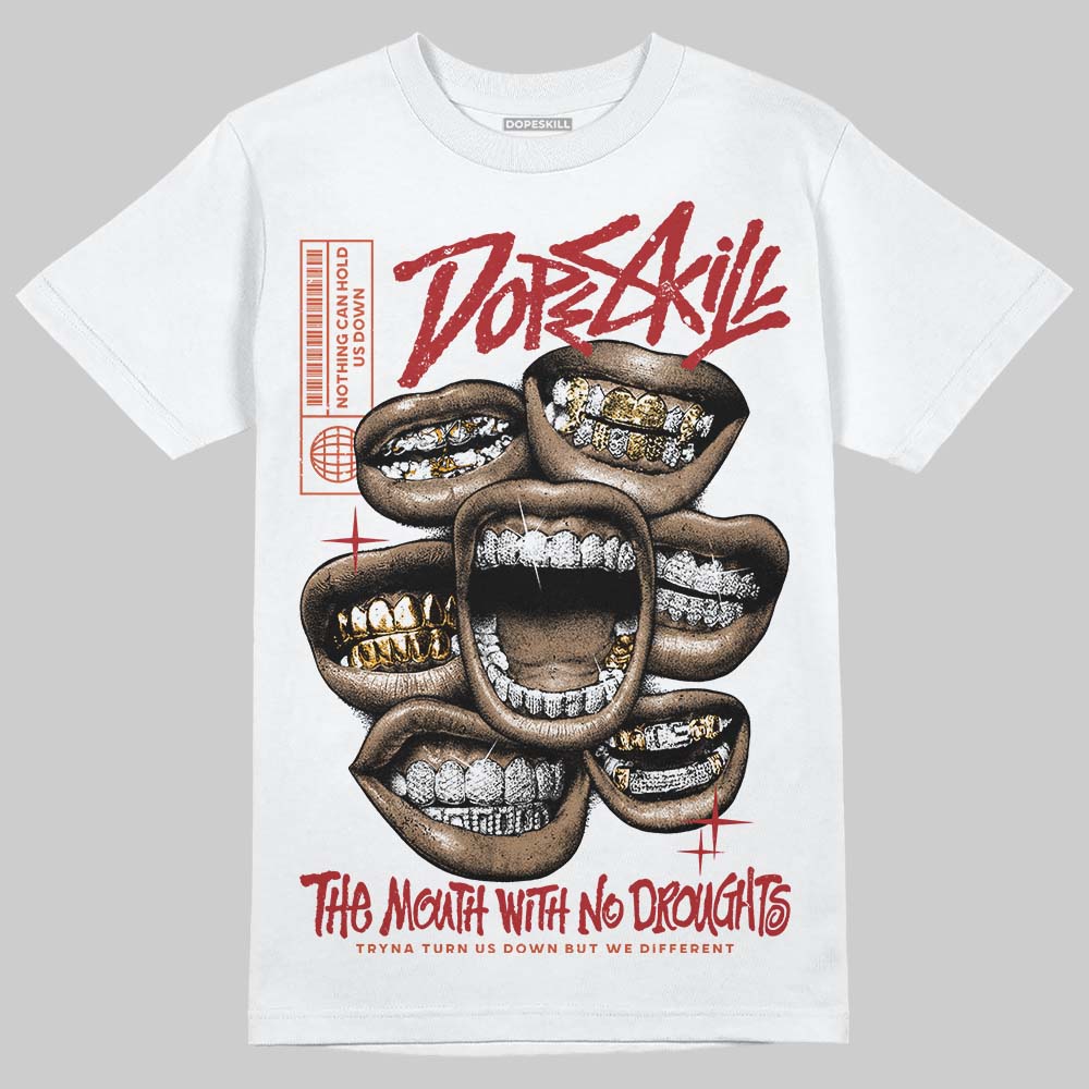 Nigel Sylvester x Air Jordan 4 ‘Brick by Brick’ DopeSkill T-Shirt The Mouth With No Droughts Graphic Streetwear - White