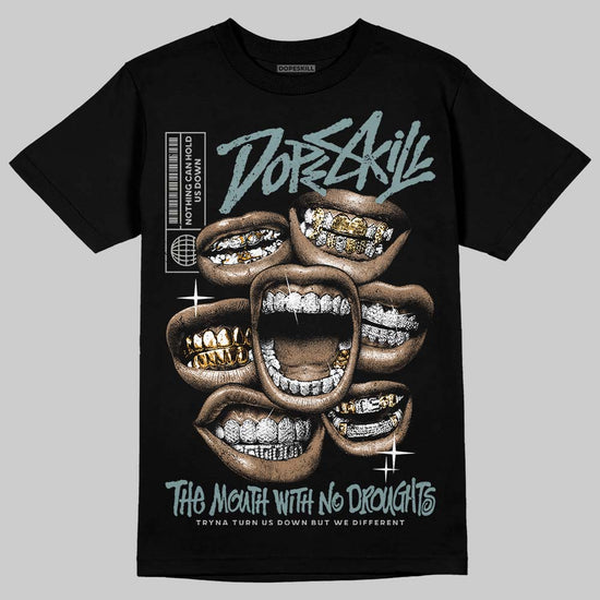 Nike Air Max 1 Low Poly “Adventure” DopeSkill T-Shirt The Mouth With No Droughts Graphic Streetwear - Black