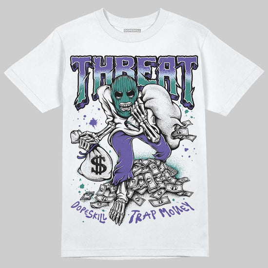 Jordan 5 OG “Grape” DopeSkill T-Shirt Threat Graphic Streetwear - White