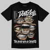 Jordan 5 Retro OG Black Metallic Reimagined DopeSkill T-Shirt The Mouth With No Droughts Graphic Streetwear - Black