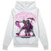 Jordan 4 GS “Hyper Violet” DopeSkill Hoodie Sweatshirt VERSUS Graphic Streetwear - White