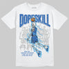 Jordan 12 “Blueberry” DopeSkill T-Shirt Thunder Dunk Graphic Streetwear - White