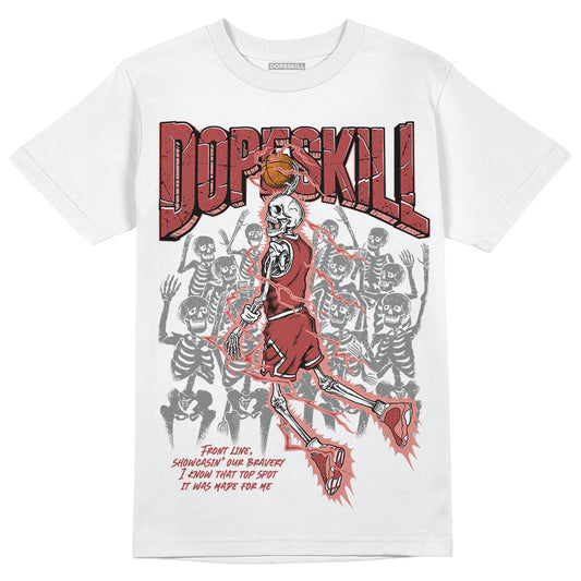 Jordan 13 “Dune Red” DopeSkill T-Shirt Thunder Dunk Graphic Streetwear - White