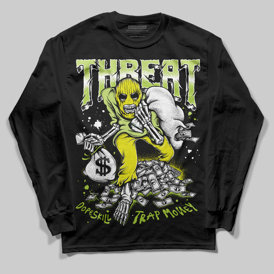 Jordan 13 Retro Bright Cactus DopeSkill Long Sleeve T-Shirt Threat Graphic Streetwear - Black