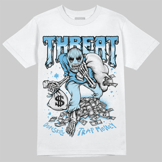 Jordan 11 Retro Legend Blue DopeSkill T-Shirt Threat Graphic Streetwear - White