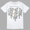 Dunk Low Cool Grey DopeSkill T-Shirt Slime Drip Heart Graphic Streetwear - White 