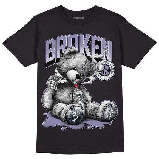 Jordan 5 Retro Low Indigo Haze DopeSkill T-Shirt Sick Bear Graphic Streetwear  - Black